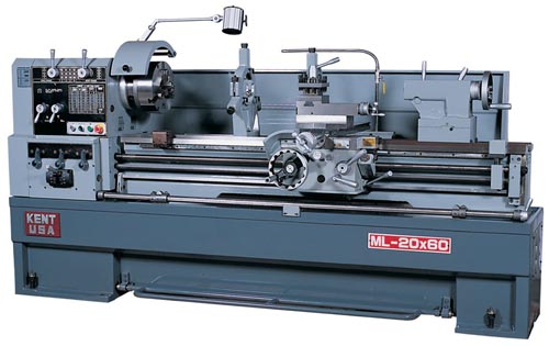 KENT USA 20 x 60 Engine Lathes, 3-1/8 bore, 7.5 HP, NEW