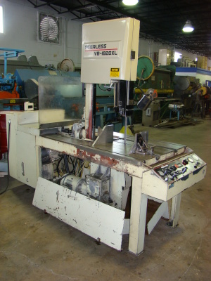 18 x 20 , PEERLESS, VB-1820XL, hyd. tilting column, 1 blade, coolant, 1996