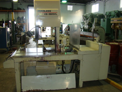 18 x 20 , PEERLESS, VB-1820XL, hyd. tilting column, 1 blade, coolant, 1996