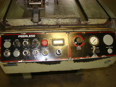 18 x 20 , PEERLESS, VB-1820XL, hyd. tilting column, 1 blade, coolant, 1996