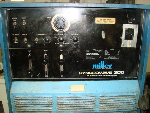 MILLER, No. SYNCROWAVE 300, torches, foot pedal, cart