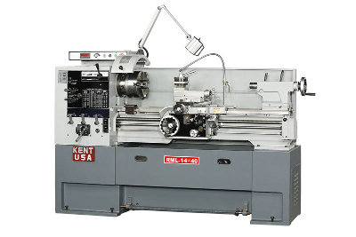 KENT USA RML-1440VT Engine Lathes, 2-1/16 bore, 5 HP, NEW (Taiwan)
