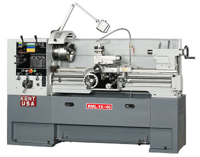 KENT USA RML-1640T Engine Lathes, 2-1/16 bore, 5 HP, NEW (Taiwan)
