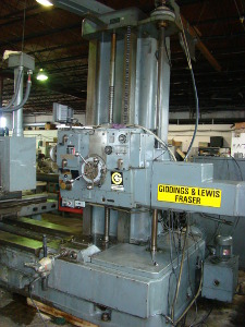 4 G & L FRASER, #70A-DP4-T, 36 X 72 table, 56 long 62 cross, #50 NST, DRO,'69