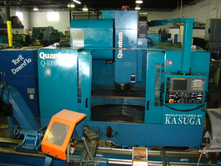 42 X, 24 Y, 25.6 Z, KASUGA, Q-1000VS, #50, 40 ATC, 30 HP, 12K, Fanuc 18iMB, '01