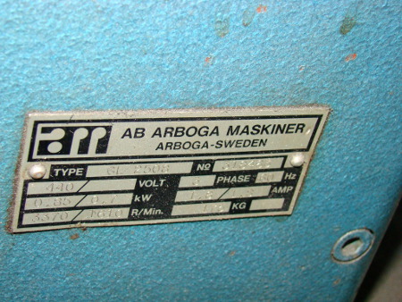 24 , ARBOGA, #GL2508, 1-1/4 cap, geared, #3MT, 16 x 20 tbl., manual, 318463