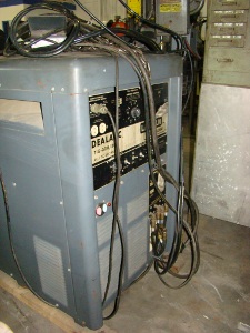 LINCOLN IDEALARC, #TIG-330/300, tig, foot pedal, torches, gages, coolant