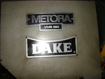 11 x 10 , METORA, No. VMB280, auto., 1-1/4 blade, 3 HP, 1990