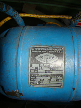 SIOUX, #2050, 10 wheel, 1 wide, 3/4 HP, on pedestal, 1 phase, heavy duty