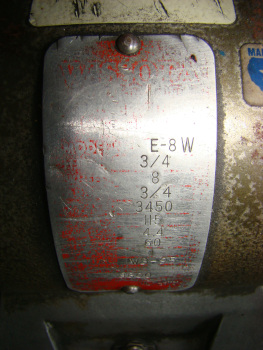 WISSOTA, 8 wheel, 1 wide, 3/4 HP, on pedestal, 1 phase