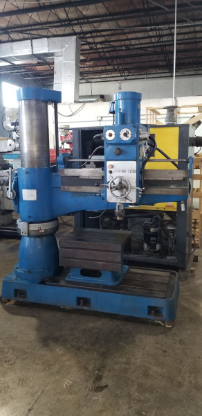 4' x 11-13/16 , SHARP, #4MT, 5 HP, pwr elev, 44-1500 rpm, box table, 1989