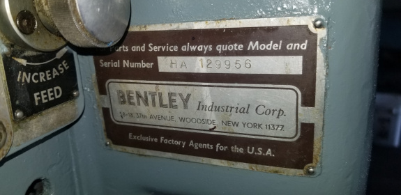 5 x 12 , MYFORD, No. MG12HA, Hydraulic, Collets, Coolant, 1978