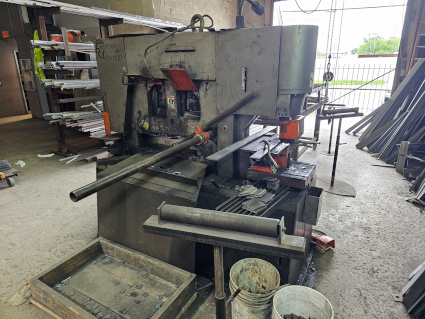 SPARTAN, #IW110D/2, 110 tons, 6 X 6 X 1/2 , 12 throat, 10 HP, tooling, '03