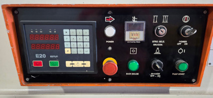 1/4 x 10' WJM, #QC12K-6x3200, 15 HP, hyd, Estun E21S BG, Sheet lift, 2007