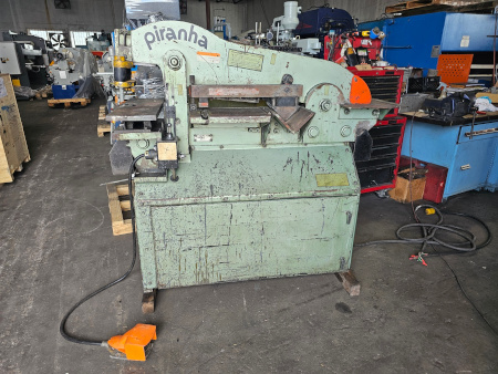 50 ton, PIRANHA, 5 X 5 X 3/8 angle, 14 X 5/8 shear, Hyd, brake att, BG,1991