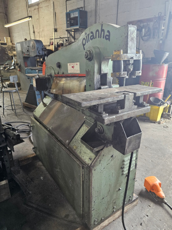 50 ton, PIRANHA, 5 X 5 X 3/8 angle, 14 X 5/8 shear, Hyd, brake att, BG,1991
