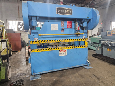 80 Ton, CYRIL BATH, #80-3-6, mechanical, 8' x 3/16 , 8'AOL, 6'6 BH, PFOBG, 1978