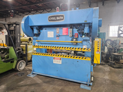 80 Ton, CYRIL BATH, #80-3-6, mechanical, 8' x 3/16 , 8'AOL, 6'6 BH, PFOBG, 1978